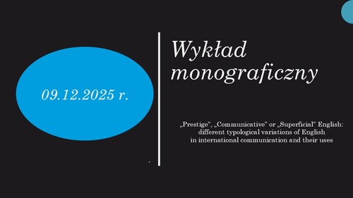 Wykład monograficzny Profesora Thomasa Christiansena (University of Salento, Włochy)