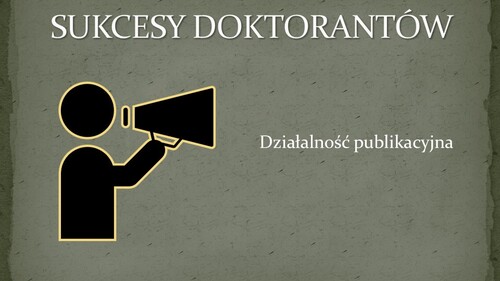 Wielki sukces publikacyjny mgr Jędrzeja Gosiewskiego